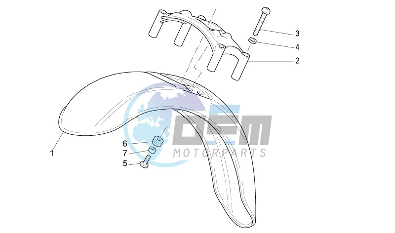 Front mudguard