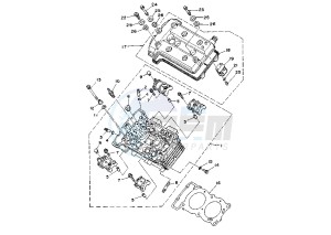 TDM 850 drawing CYLINDER HEAD