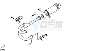 DXR - 250 CC drawing EXHAUST SYSTEM