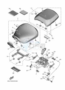 TRACER 9 MTT890 (B5UE) drawing SEAT