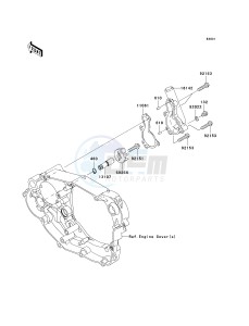 KLX 450 A [KLX450R] (A8F-A9F) A9F drawing WATER PUMP