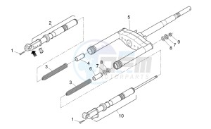 Rally 50 Air drawing Front fork II