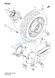 VZ800 (E3-E28) MARAUDER drawing REAR WHEEL