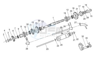 California Black Eagle 1100 drawing Driven shaft