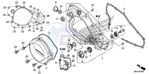 CRF450RF CRF450R Europe Direct - (ED) drawing RIGHT CRANKCASE COVER/WATER PUMP