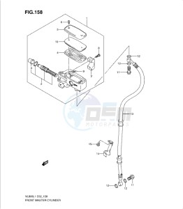 VL800 drawing FRONT MASTER CYLINDER