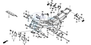 CBR600F drawing FRAME BODY