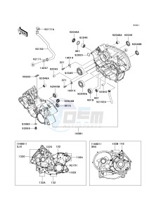 KVF 650 H [BRUTE FORCE 650 4X4I] (H7F-H8F) H8F drawing CRANKCASE