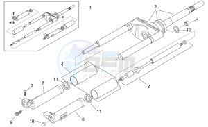 Scarabeo 100 (eng. Yamaha) drawing Front Fork