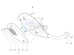 FLY 50 4T 4V USA (NAFTA) drawing Silencer