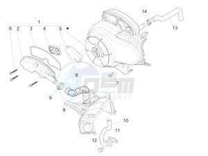 Liberty 50 4t Delivery Single disc drawing Secondairy air box