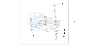 CBF600S drawing REAR CARRIER BRACKET