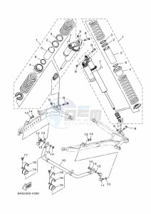 YXZ1000ET YXZ1000R SS (BAST) drawing REAR SUSPENSION