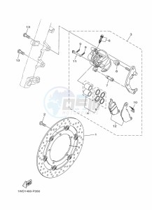 YZF320-A YZF-R3 (B2XG) drawing FRONT BRAKE CALIPER