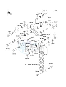 KX 250 M (M1) drawing REAR SUSPENSION