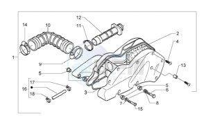 Beverly 500 drawing Air filter