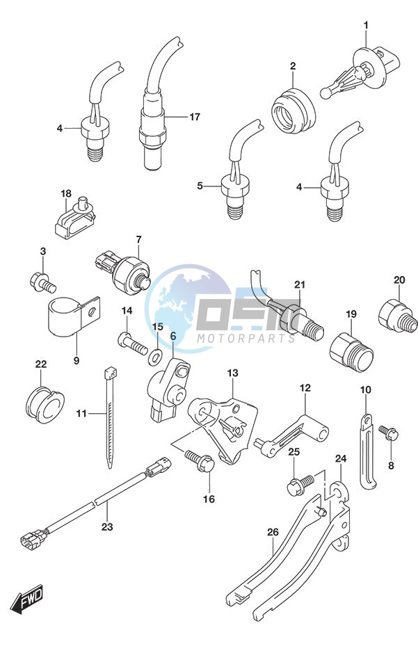 Sensor w/Transom (L)