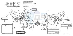 XL1000V9 Ireland - (EK) drawing CAUTION LABEL