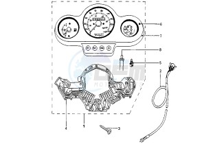 SPEEDFIGHT - 100 cc drawing DASHBOARD UNIT