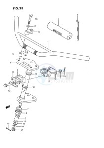 LT80 (P28) drawing HANDLEBAR - STEERING