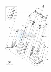 MT-10 MTN1000 (B67X) drawing FRONT FORK