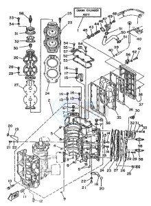 115B drawing CYLINDER--CRANKCASE