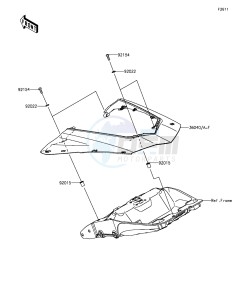 Z1000SX ZX1000LGF FR GB XX (EU ME A(FRICA) drawing Side Covers