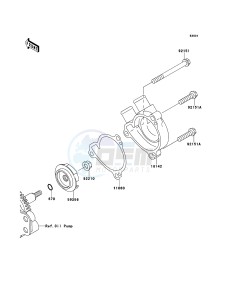 KLX250 KLX250SDF XX (EU ME A(FRICA) drawing Water Pump