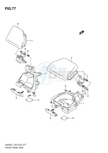 AN400 (E3-E28) Burgman drawing FRONT PANEL BOX