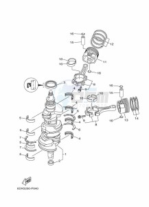 FL250HETX drawing CRANKSHAFT--PISTON