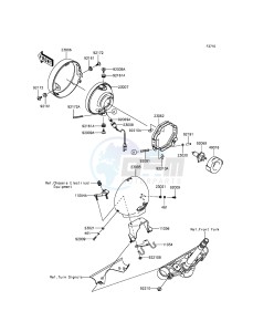 VULCAN 900 CUSTOM VN900CCFA GB XX (EU ME A(FRICA) drawing Headlight(s)(WV)