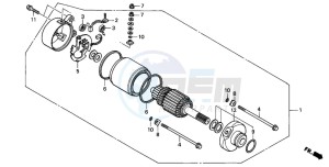 TRX250 RECON drawing STARTING MOTOR