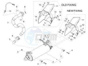 RS 125 RS REPLICA 4T E4 ABS (APAC) drawing Exhaust pipe