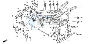 GL1500CD drawing FRAME BODY