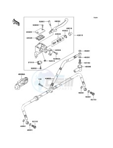 KFX700 KSV700B8F EU drawing Front Master Cylinder