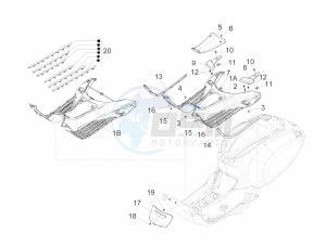 Primavera 50 2T (EMEA, APAC) drawing Central cover - Footrests