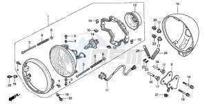 CMX250C REBEL drawing HEADLIGHT(CMX250C1/2/3)