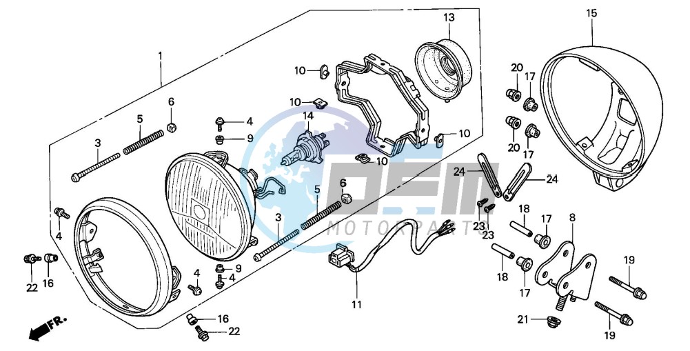 HEADLIGHT(CMX250C1/2/3)