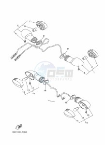 XSR900 MTM850 (BAE6) drawing FLASHER LIGHT