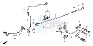 CBF250 drawing PEDAL