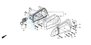 SH100 drawing AIR CLEANER