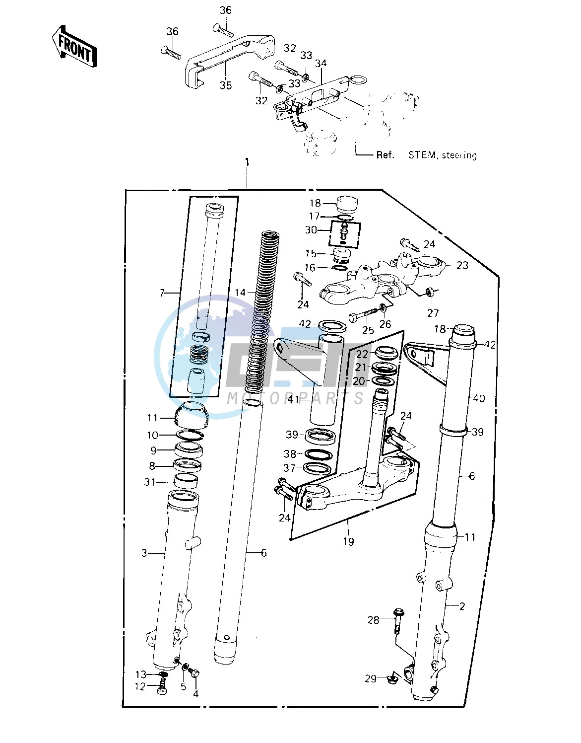 FRONT FORK -- KZ550-A2- -