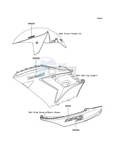 ZZR1400_ABS ZX1400D9F FR GB XX (EU ME A(FRICA) drawing Decals(Green)(M.D.Black)