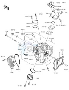 KLX110 KLX110CHF EU drawing Cylinder Head