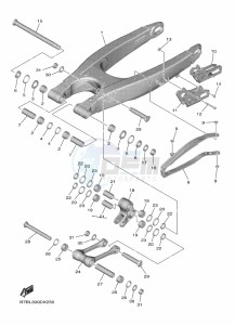 YZ250F (B7BL) drawing REAR ARM