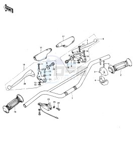 F11 M 250 drawing HANDLEBAR