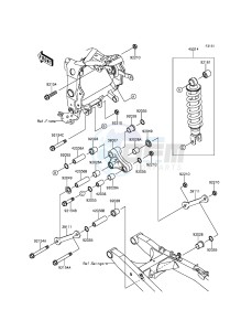 NINJA 250SL ABS BX250BGF XX (EU ME A(FRICA) drawing Suspension/Shock Absorber