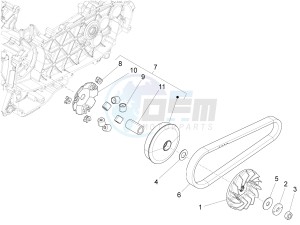 150 4T 3V ie Primavera (APAC, LATAM) (AU, S.A., TH, TN, VT) drawing Driving pulley