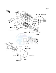 JET_SKI_STX-15F JT1500AEF EU drawing Muffler(s)