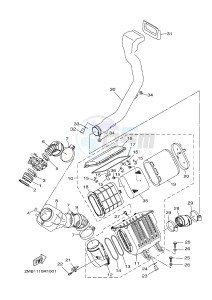 YXE700E YXE70WPHG WOLVERINE R-SPEC EPS HUNTER (2MB7) drawing INTAKE